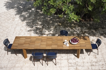 Preview: Ausziehbarer Gartentisch Teak - Brick Roda